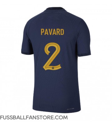 Frankreich Benjamin Pavard #2 Replik Heimtrikot WM 2022 Kurzarm